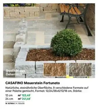 Lagerhaus Casafino mauerstein fortunato Angebot