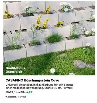 Lagerhaus Casafino böschungsstein cavo Angebot