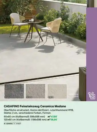 Lagerhaus Casafino feinsteinzeug ceramica modano Angebot