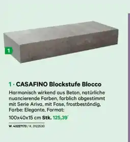 Lagerhaus 1. CASAFINO Blockstufe Blocco Angebot