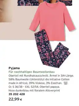 Tchibo Eduscho Pyjama Angebot