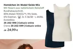 Tchibo Eduscho Hemdchen im modal-seide-mix Angebot