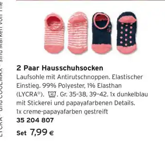 Tchibo Eduscho 2 paar hausschuhsocken Angebot