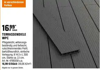 OBI Terrassendiele Angebot