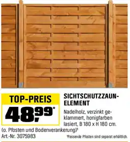 OBI Sichtschutzzaun- element Angebot