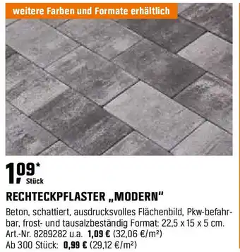 OBI Rechteckpflaster,,modern Angebot