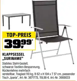 OBI Klappsessel ,,suriname Angebot