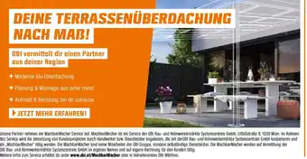 OBI Deine terrassenüberdachung nach mab Angebot