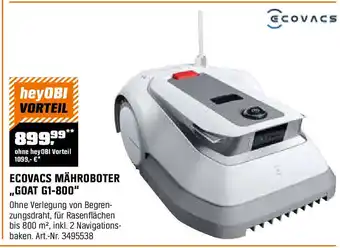 OBI Ecovacs mähroboter ,,goat g1-800 Angebot