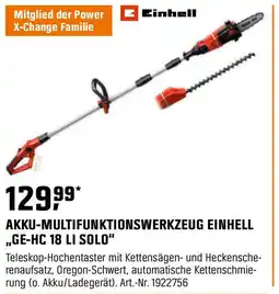 OBI Akku-multifunktionswerkzeug einhell ,,ge-hc 18 li solo Angebot