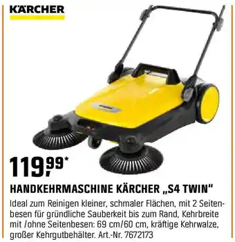 OBI Handkehrmaschine kärcher „,s4 twin Angebot