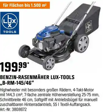 OBI Benzin-rasenmäher lux-tools ,,b-rm-145/46 Angebot