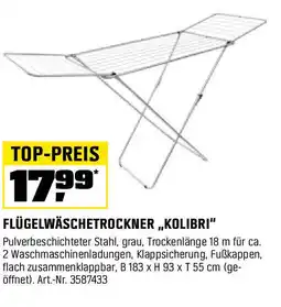 OBI Flügelwäschetrockner „kolibri Angebot