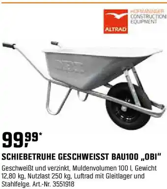 OBI Schiebetruhe geschweisst bau100,,obi Angebot