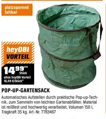 OBI Pop-up-gartensack Angebot