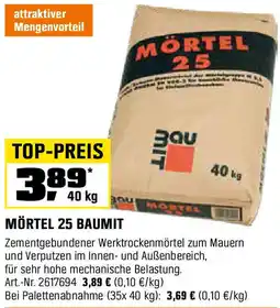 OBI Mörtel 25 baumit Angebot