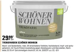 OBI Trendfarben schöner wohnen Angebot