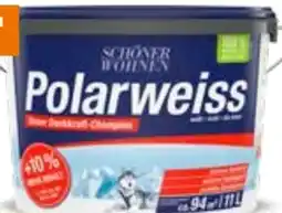 OBI Schöner Wohnen Wandfarbe Polarweiß Angebot