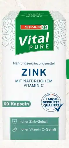 Interspar Spar Vital Pure Zink-Kapseln Angebot