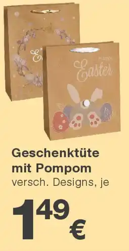 KiK Geschenktüte mit pompom Angebot