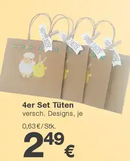 KiK 4er set tüten Angebot