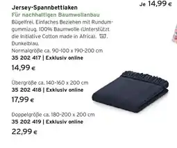 Tchibo Eduscho Jersey-spannbettlaken Angebot