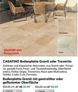 Lagerhaus CASAFINO Bodenplatte Granit Angebot