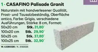 Lagerhaus Casafino palisade granit Angebot