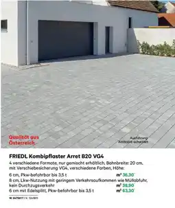 Lagerhaus Friedl kombipflaster arret b20 vg4 Angebot