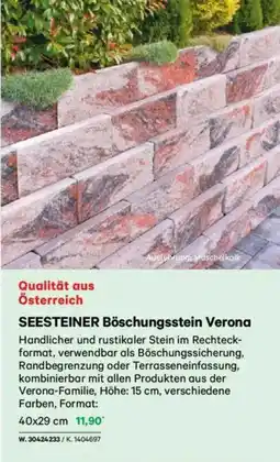 Lagerhaus Seesteiner böschungsstein verona Angebot