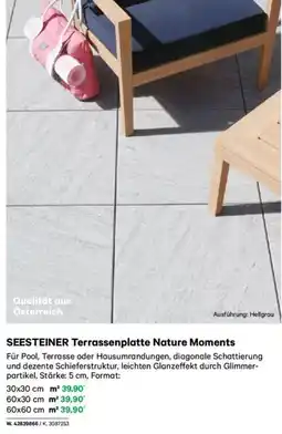 Lagerhaus SEESTEINER Terrassenplatte Nature Moments Angebot