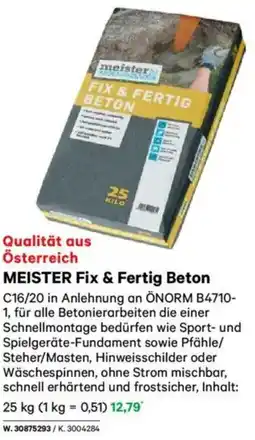 Lagerhaus MEISTER Fix & Fertig Beton Angebot