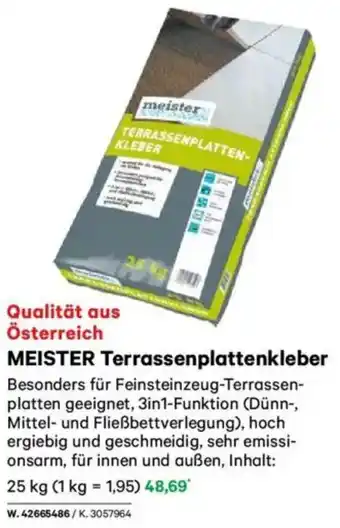 Lagerhaus MEISTER Terrassenplattenkleber Angebot