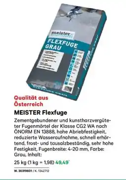 Lagerhaus Meister flexfuge Angebot