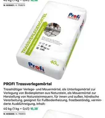 Lagerhaus Profi trassverlegemörtel Angebot