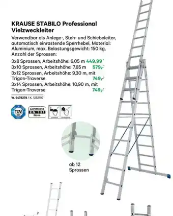 Lagerhaus Krause stabilo professional vielzweckleiter Angebot