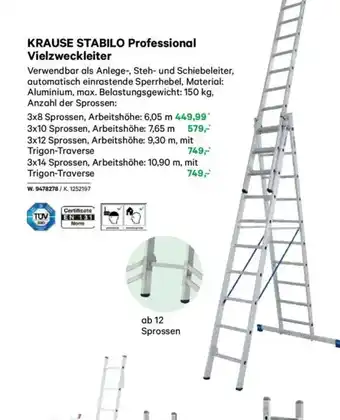 Lagerhaus Krause stabilo professional vielzweckleiter Angebot