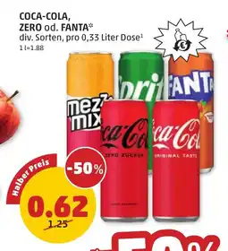 PENNY Coca-cola zero od. fanta Angebot