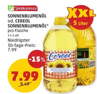 PENNY Sonnenblumenöl Angebot