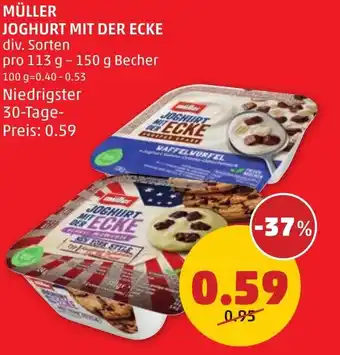 PENNY Müller joghurt mit der ecke Angebot