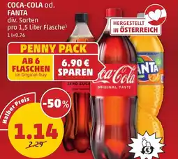 PENNY Coca-cola od. fanta Angebot