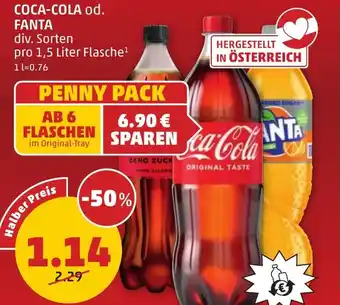 PENNY Coca-cola od. fanta Angebot