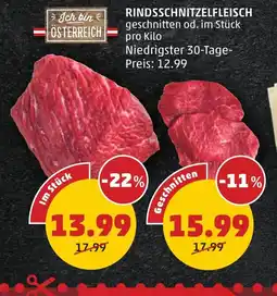 PENNY Rindsschnitzelfleisch Angebot