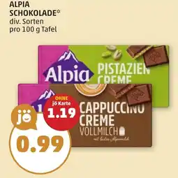 PENNY Alpia schokolade Angebot