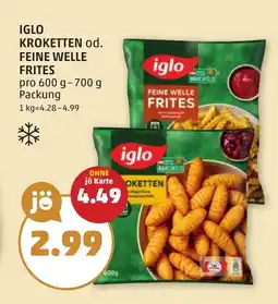 PENNY Kroketten od. feine welle frites Angebot