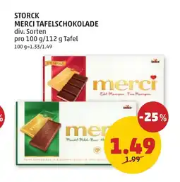 PENNY Storck merci tafelschokolade Angebot