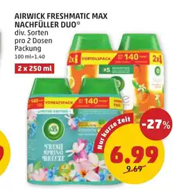 PENNY Airwick freshmatic max nachfüller duo Angebot