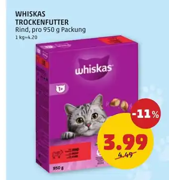 PENNY Whiskas trockenfutter rind Angebot