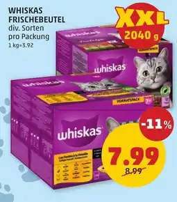 PENNY Whiskas frischebeutel Angebot