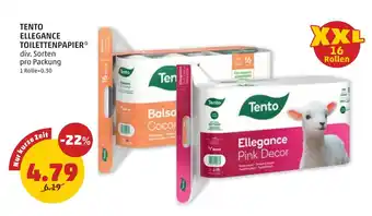 PENNY Tento ellegance toilettenpapier Angebot
